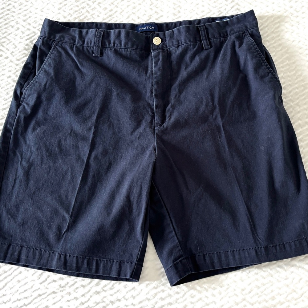 Men's Nautica Classic Fit Navy Twill Shorts